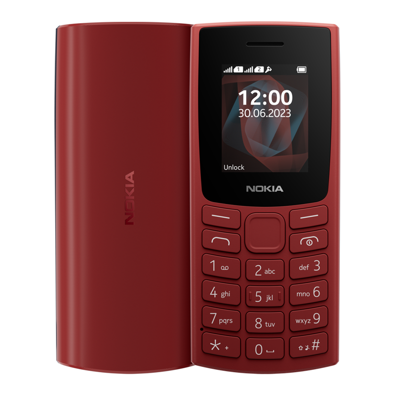 TELEFON NOKIA 105 (2023) DUAL SIM CZERWONY