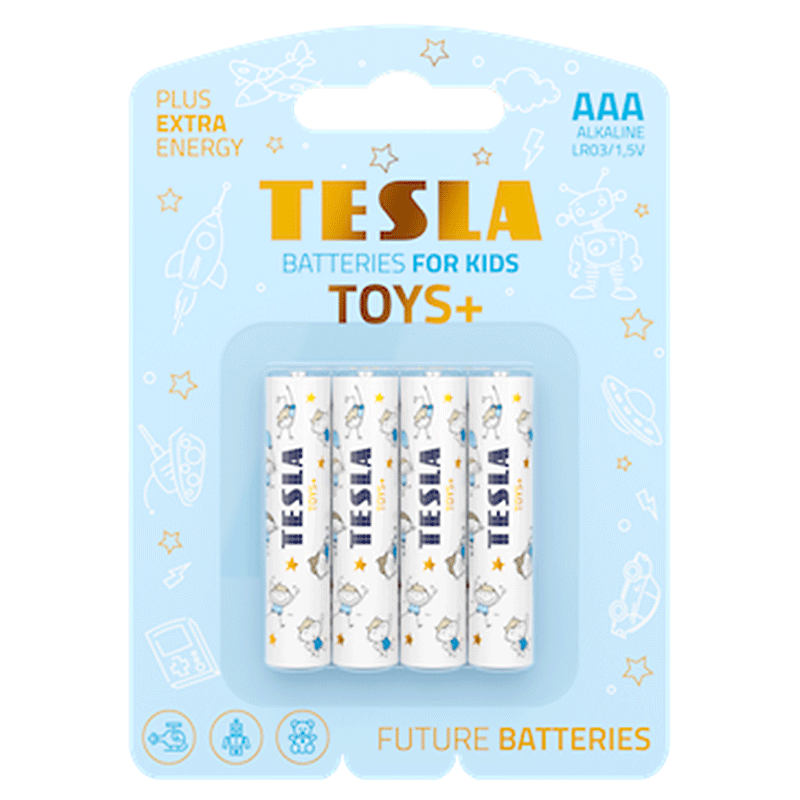 BATERIA TESLA AAA TOYS+ BOY [4 SZT.]