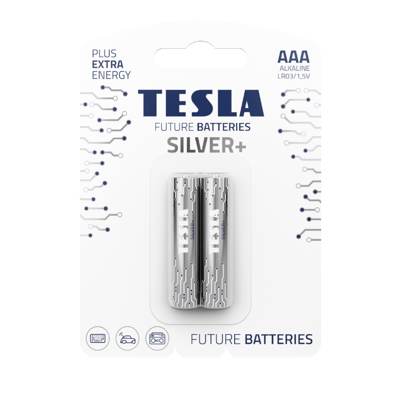 BATERIA TESLA AAA SILVER+ [2 SZT.]