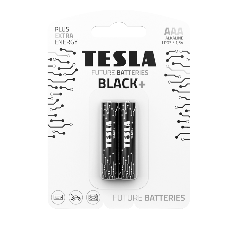 BATERIA TESLA AAA BLACK+ [2 SZT.]