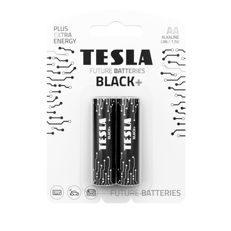 BATERIA TESLA AA BLACK+ [2 SZT.]