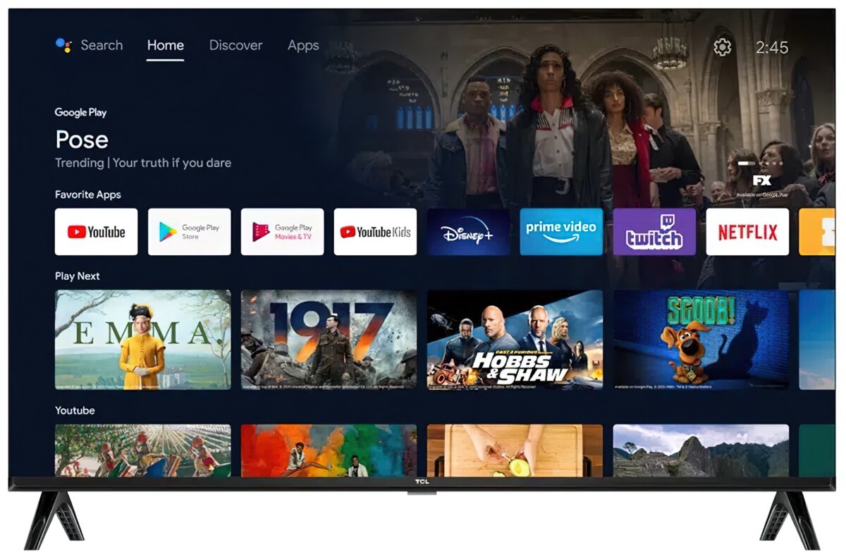 Telewizor TCL 32S5400AF system Android TV
