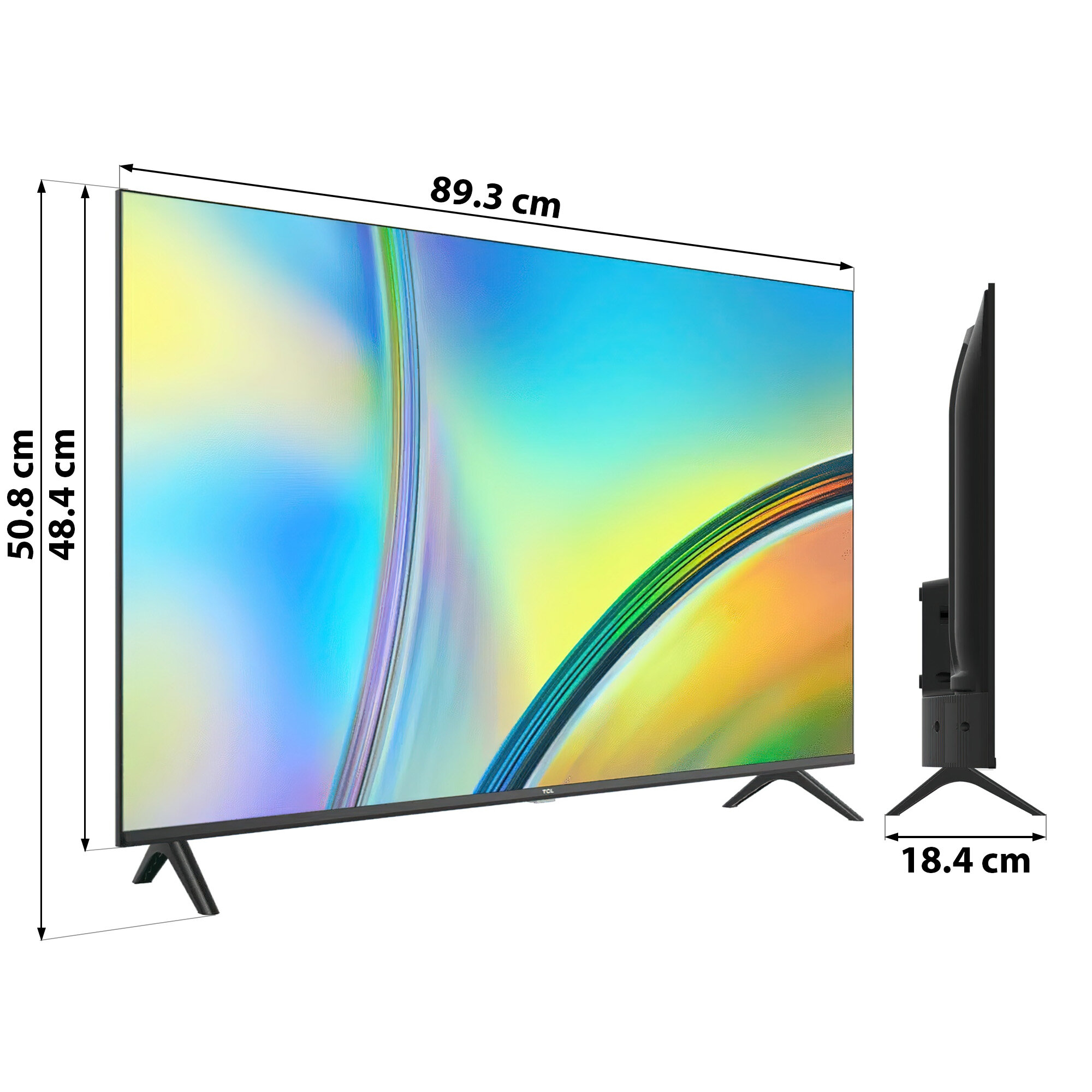 Telewizor TCL 40S5400A bok